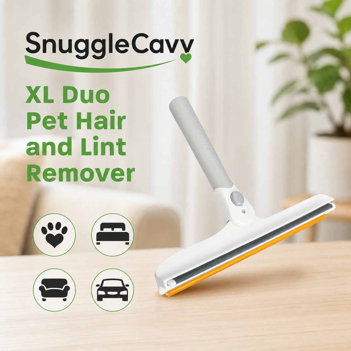 Dual-Sided Pet Hair Remover Tool